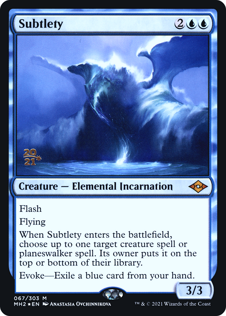 Subtlety (PRE-067) - Modern Horizons 2 Promos (Prerelease) Foil