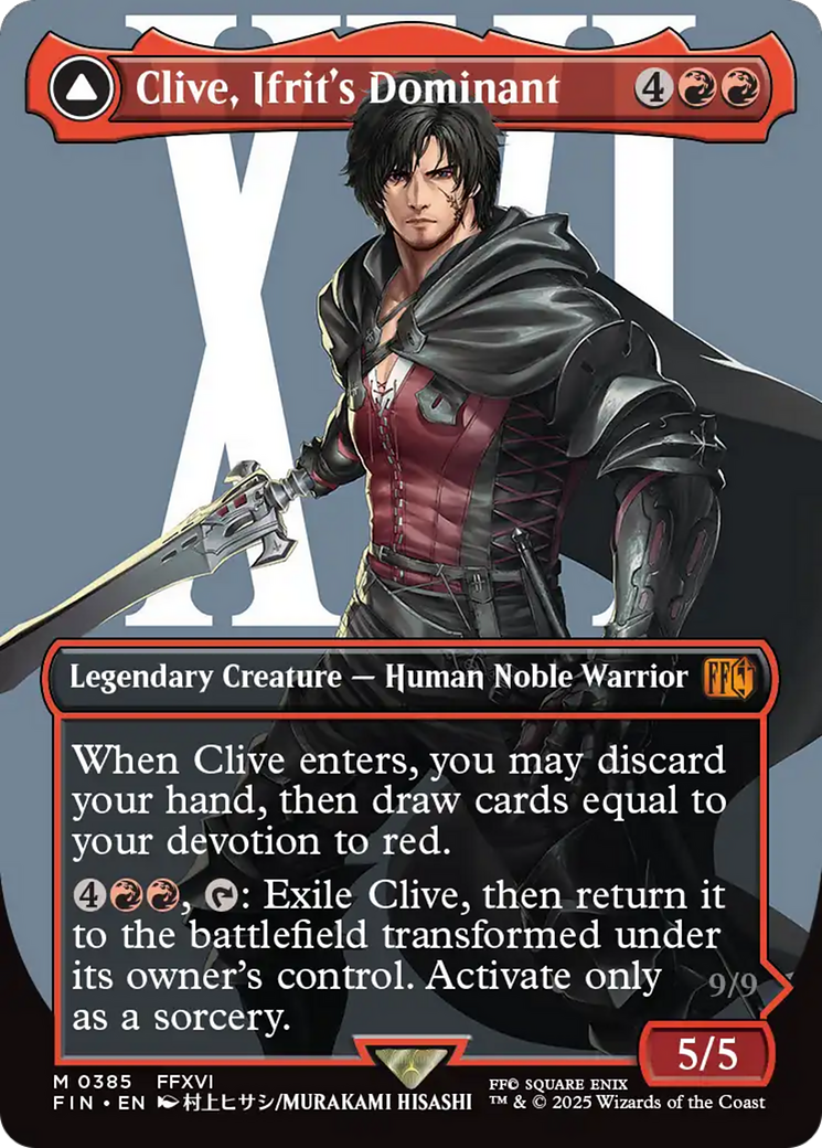 Clive, Ifrit's Dominant (0385) (Borderless) (FIN-385) - FINAL FANTASY (Borderless)