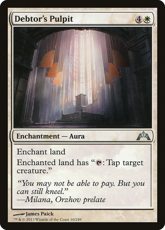 Debtor's Pulpit (GTC-010) - Gatecrash Foil