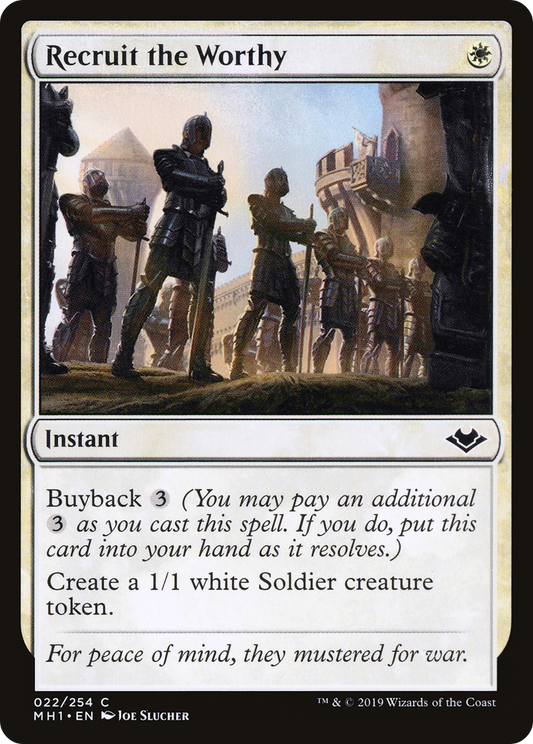 Recruit the Worthy (MH1-022) - Modern Horizons