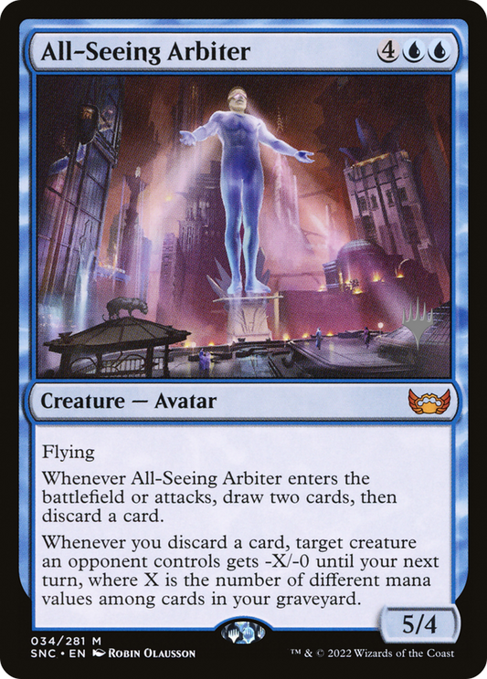All-Seeing Arbiter (PPSNC-034) - Streets of New Capenna Promos (Promo Pack)