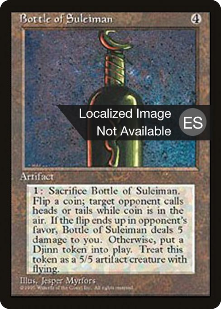 Bottle of Suleiman (4BB-301) - Fourth Edition Foreign Black Border