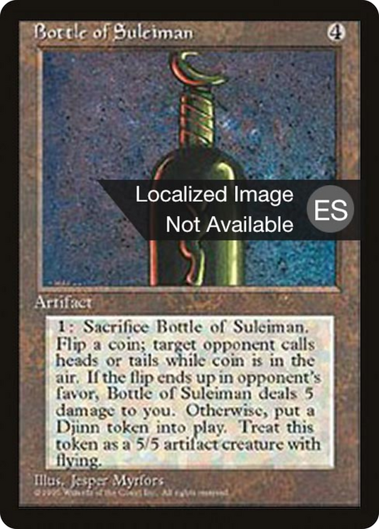 Bottle of Suleiman (4BB-301) - Fourth Edition Foreign Black Border