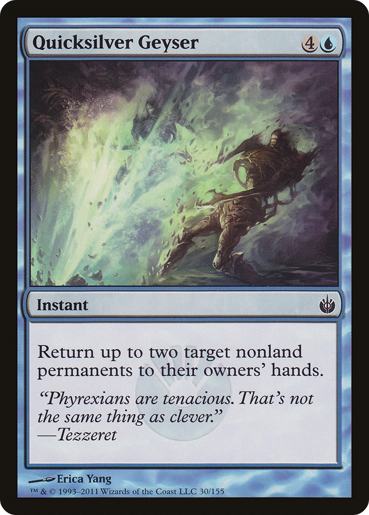 Quicksilver Geyser (MBS-030) - Mirrodin Besieged Foil