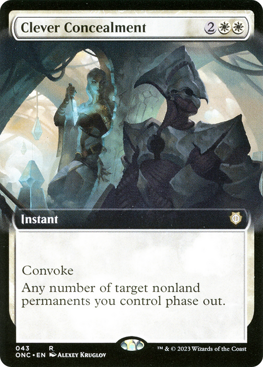 Clever Concealment (ONC-043) - Phyrexia: All Will Be One Commander: (Extended Art)