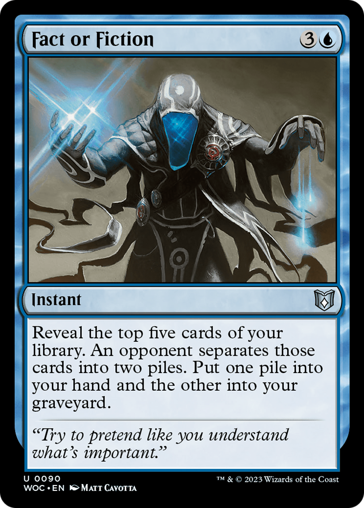Fact or Fiction (WOC-090) - Wilds of Eldraine Commander