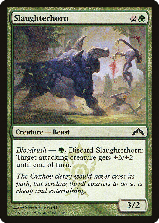 Slaughterhorn (GTC-134) - Gatecrash Foil