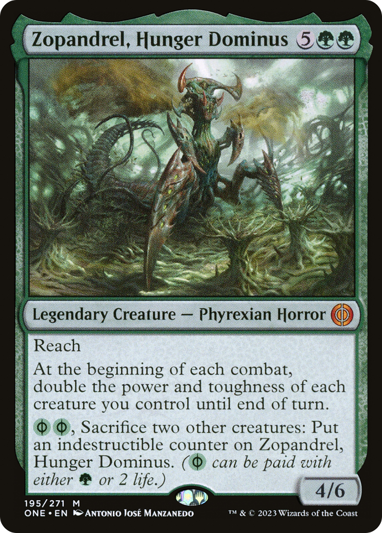 Zopandrel, Hunger Dominus (ONE-195) - Phyrexia: All Will Be One Foil