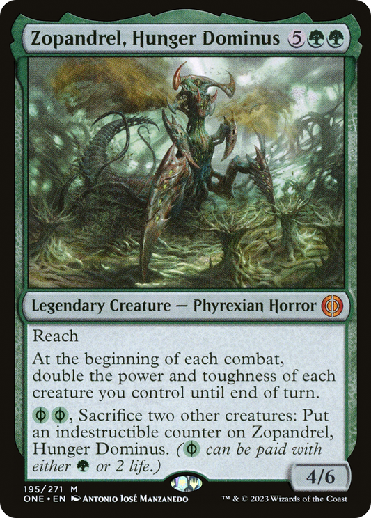 Zopandrel, Hunger Dominus (ONE-195) - Phyrexia: All Will Be One Foil