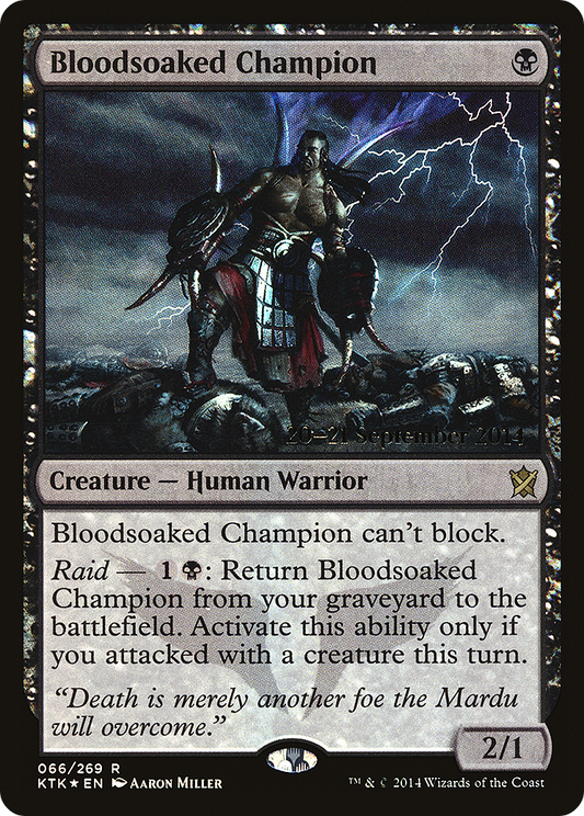 Bloodsoaked Champion (PKTK-66S) - Khans of Tarkir Promos Foil