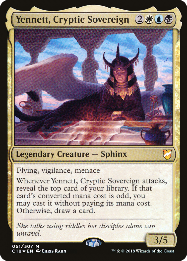 Yennett, Cryptic Sovereign (C18-051) - Commander 2018 Foil