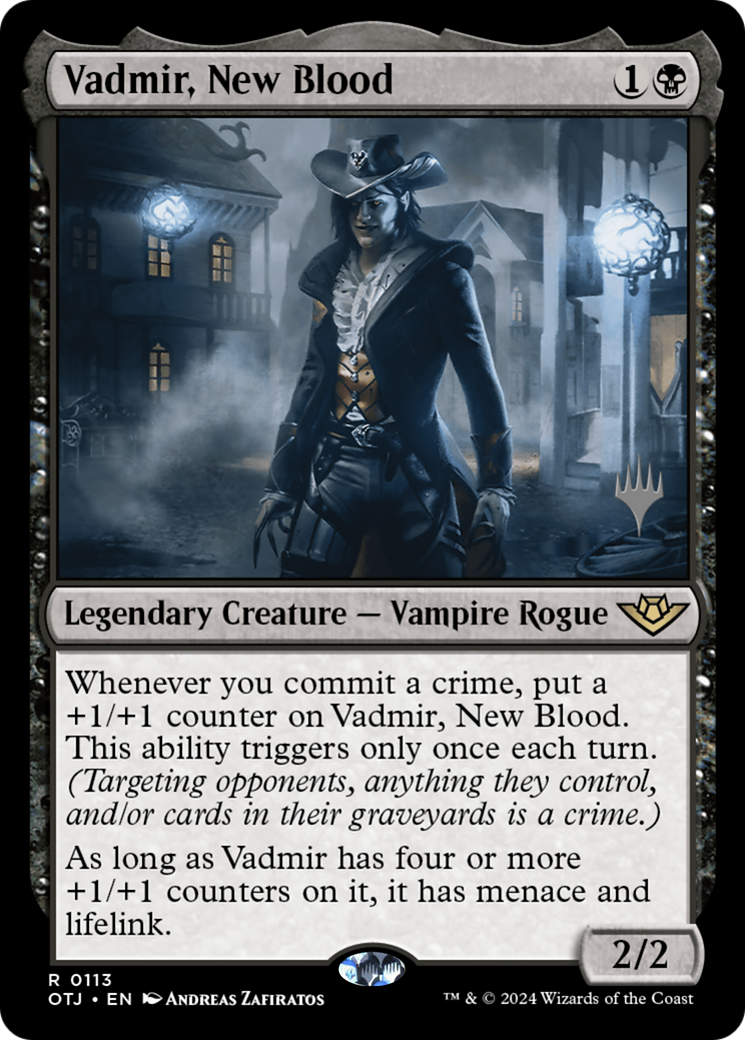 Vadmir, New Blood (POTJ-113P) - Outlaws of Thunder Junction Promos