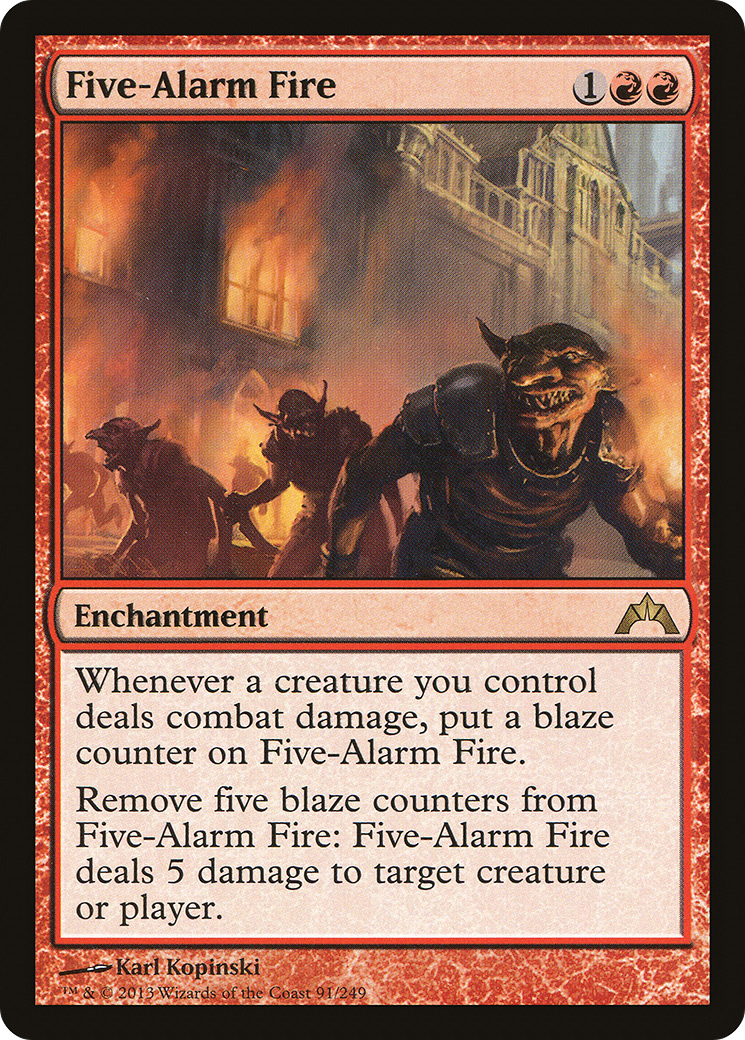 Five-Alarm Fire (GTC-091) - Gatecrash Foil