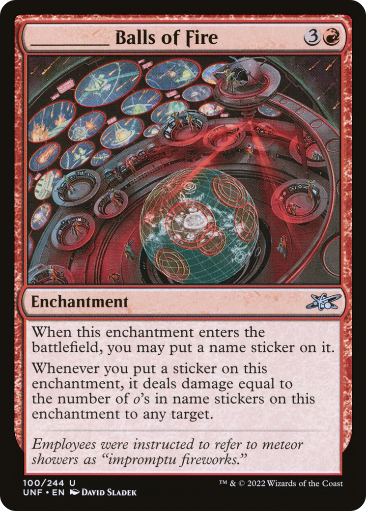 _____ Balls of Fire (UNF-100) - Unfinity Foil