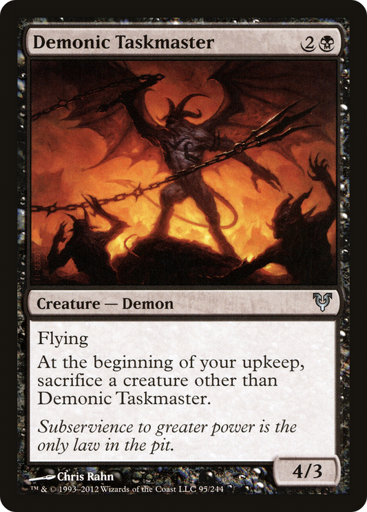 Demonic Taskmaster (AVR-095) - Avacyn Restored Foil