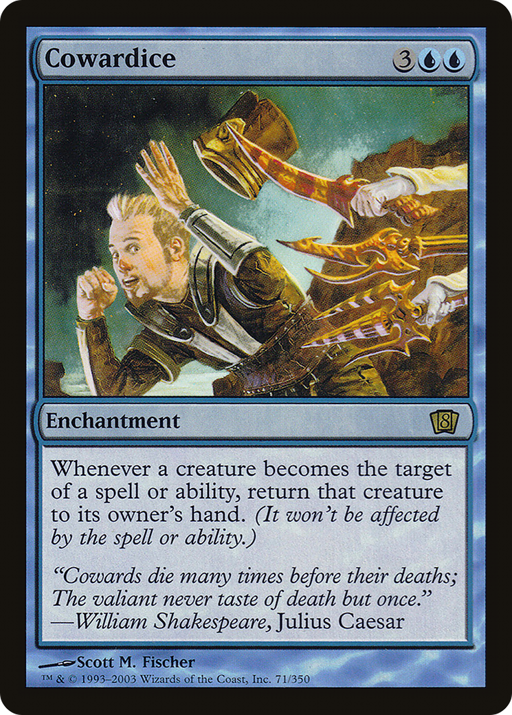 Cowardice (8ED-71★) - Eighth Edition Foil