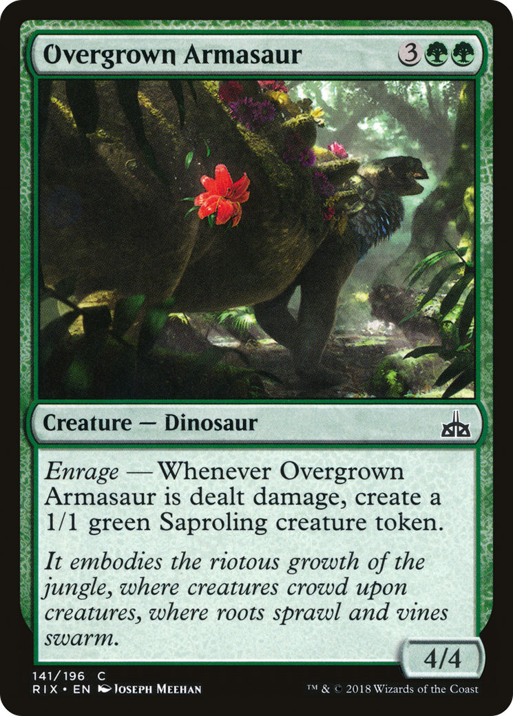 Overgrown Armasaur  (RIX-141) - Rivals of Ixalan