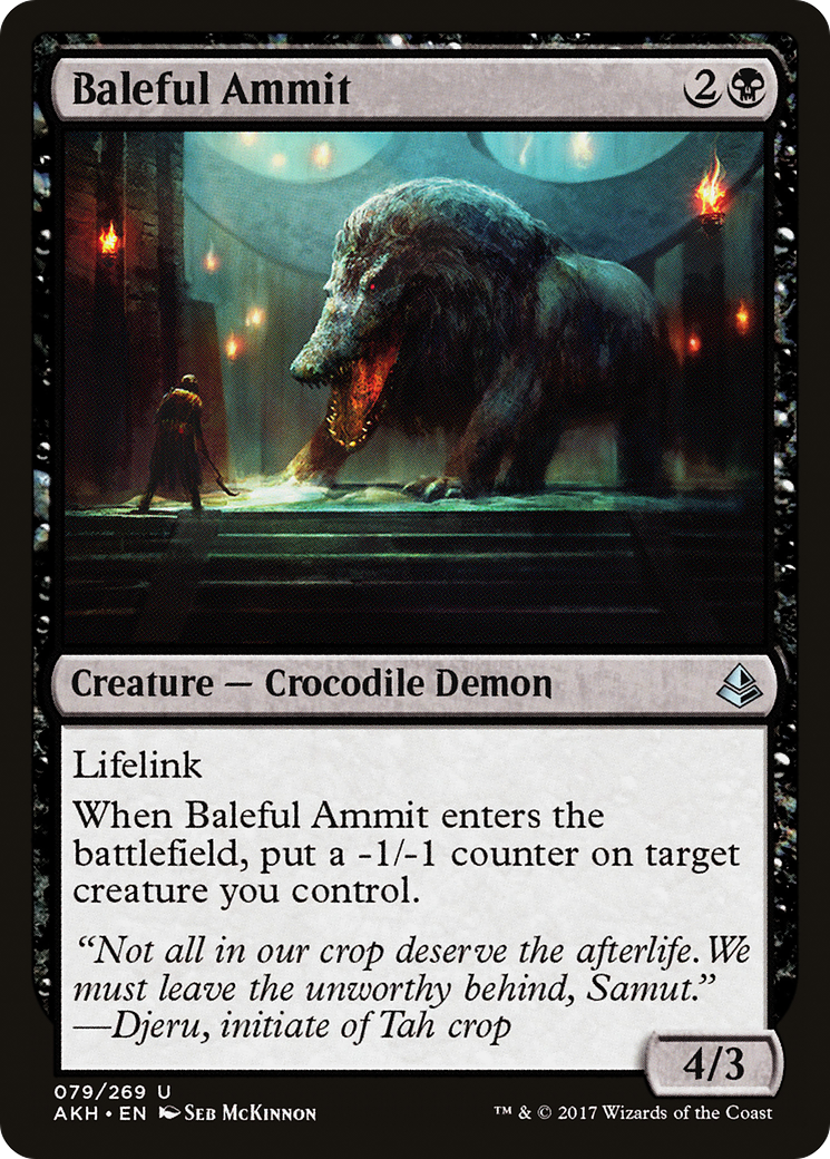 Baleful Ammit (AKH-079) - Amonkhet Foil