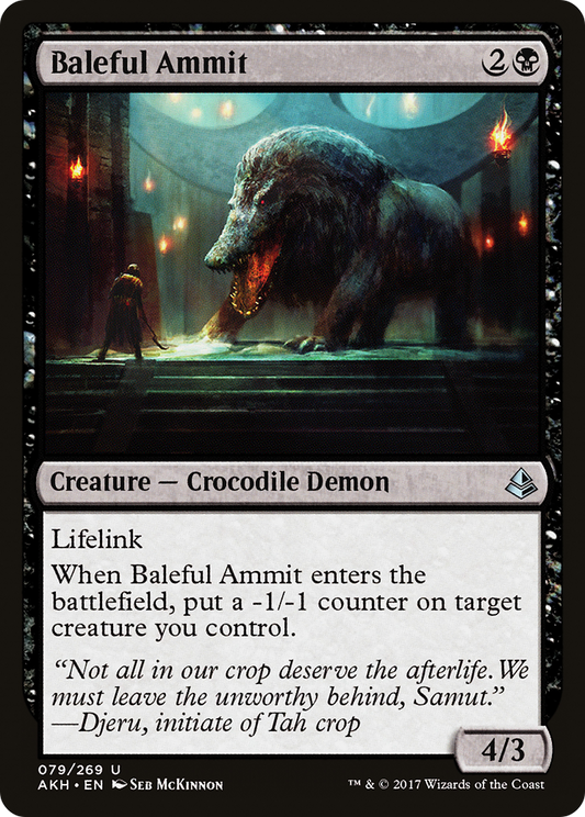 Baleful Ammit (AKH-079) - Amonkhet Foil