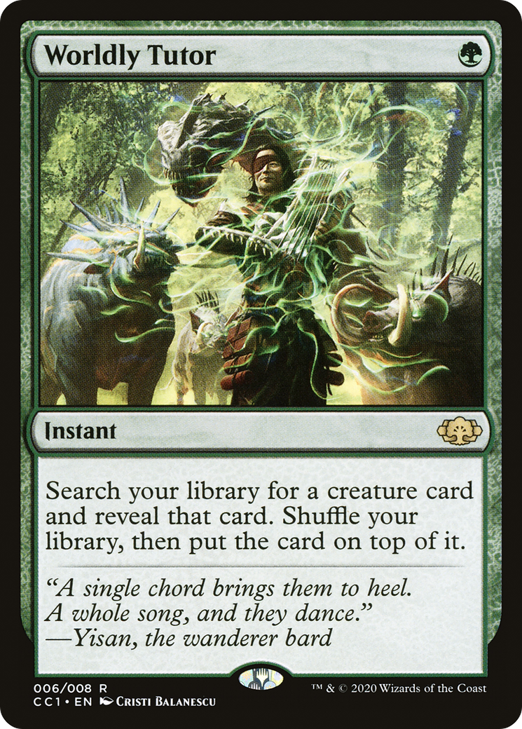 Worldly Tutor (CC1-006) - Commander Collection: Green