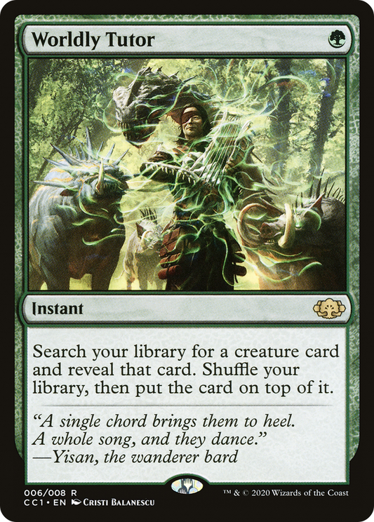 Worldly Tutor (CC1-006) - Commander Collection: Green Foil