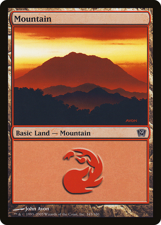 Mountain (9ED-345★) - Ninth Edition Foil