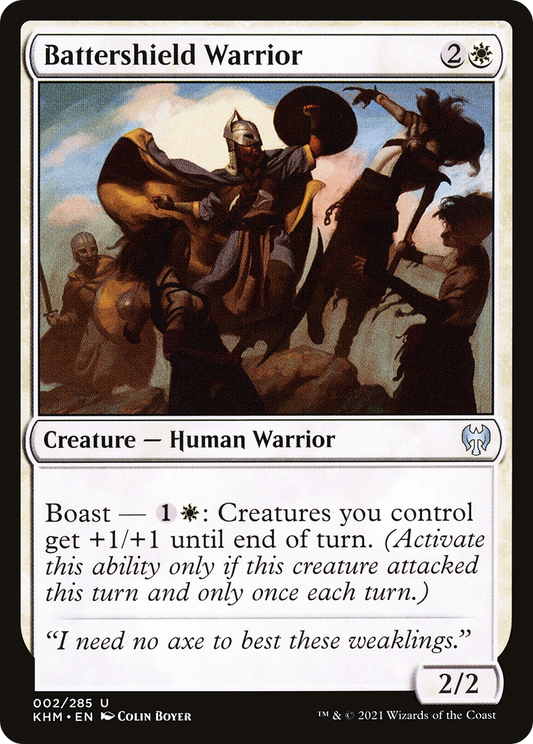 Battershield Warrior (KHM-002) - Kaldheim Foil