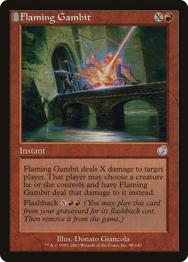 Flaming Gambit (TOR-098) - Torment: (tombstone) Foil