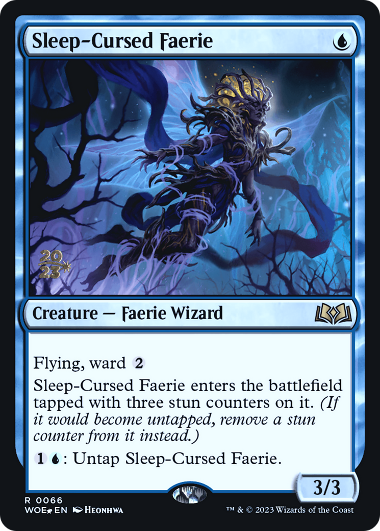Sleep-Cursed Faerie (PRE-066) - Wilds of Eldraine Promos (Prerelease) Foil