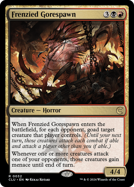 Frenzied Gorespawn (CLU-032) - Ravnica: Clue Edition