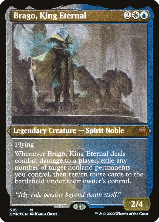 Brago, King Eternal (CMR-516) - Commander Legends Etched Foil