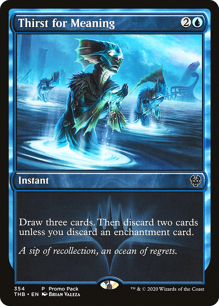 Thirst for Meaning (PPTHB-354) - Theros Beyond Death Foil (Promo Pack)