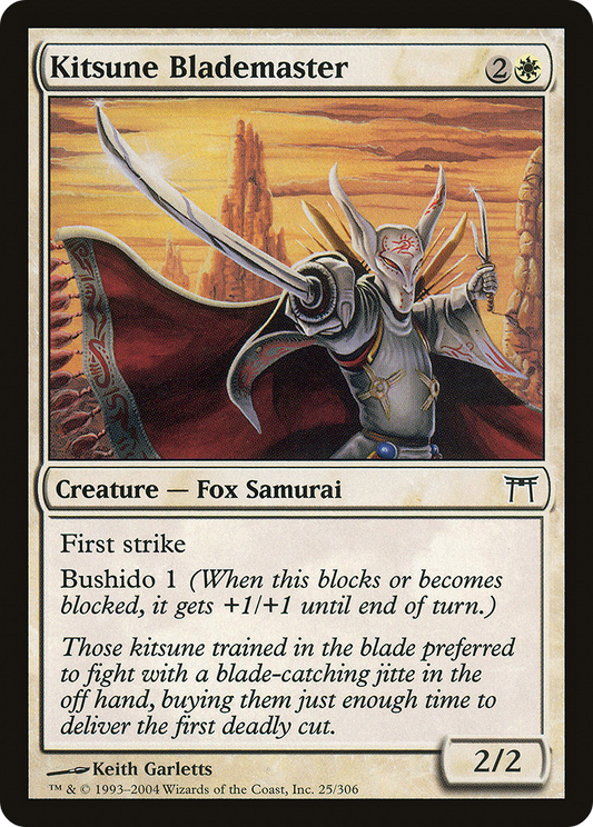 Kitsune Blademaster (CHK-025) - Champions of Kamigawa Foil