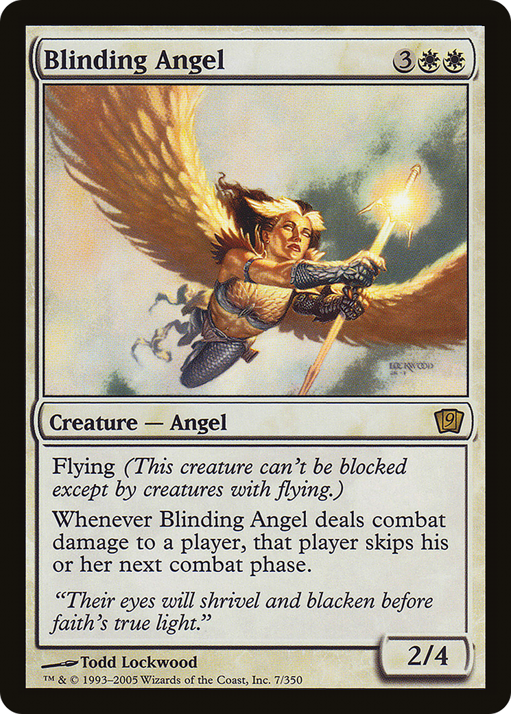 Blinding Angel (9ED-07★) - Ninth Edition Foil