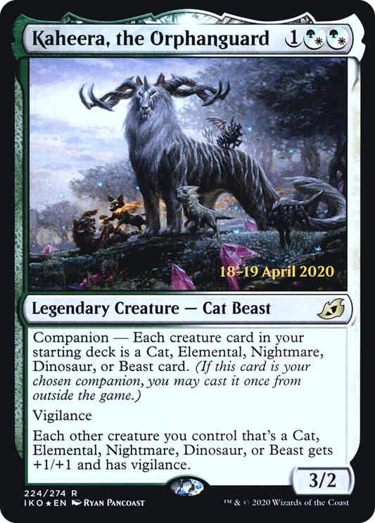 Kaheera, the Orphanguard (PIKO-224S) - Ikoria: Lair of Behemoths Promos: (companion) Foil