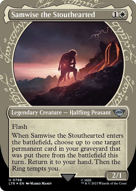 Samwise the Stouthearted (LTR-798) - The Lord of the Rings: Tales of Middle-earth: (Showcase) (Borderless) Foil