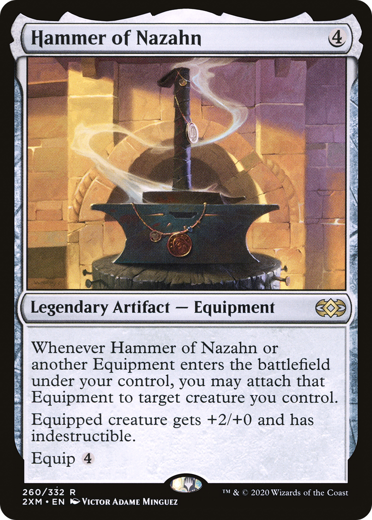 Hammer of Nazahn (2XM-260) - Double Masters Foil