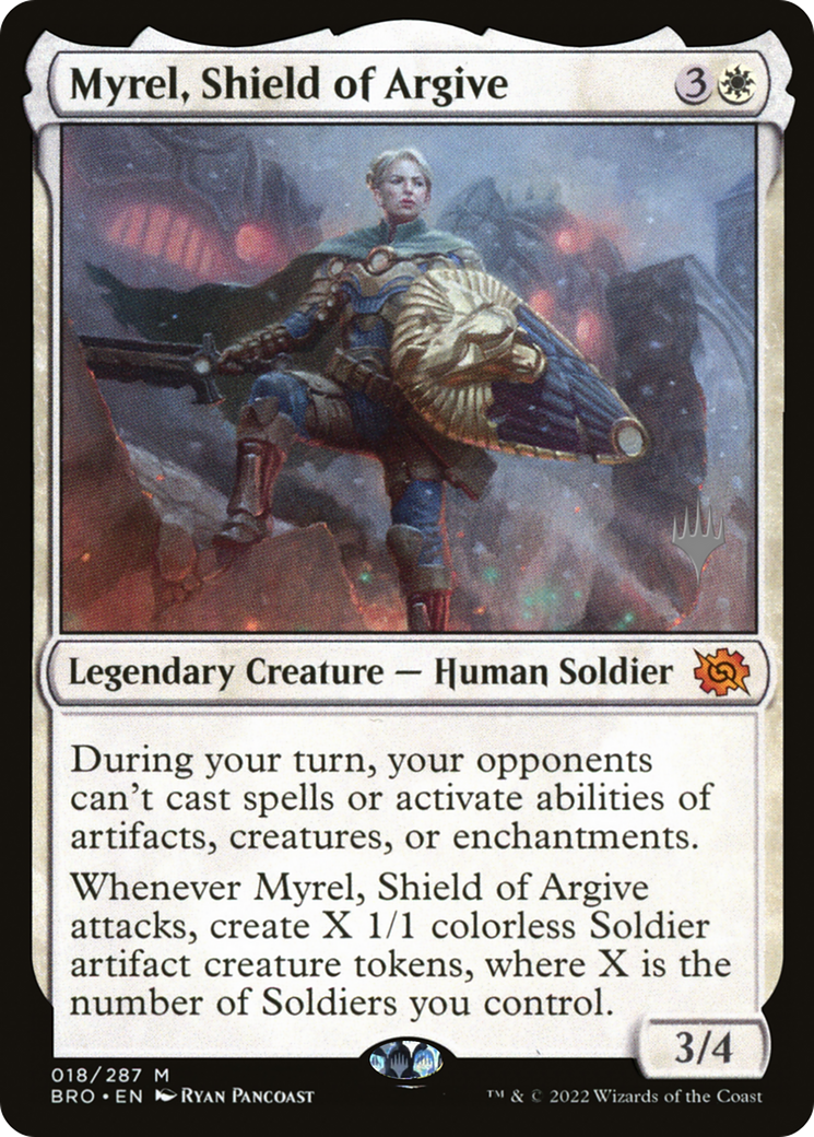 Myrel, Shield of Argive (PPBRO-018) - The Brothers' War Promos Foil (Promo Pack)