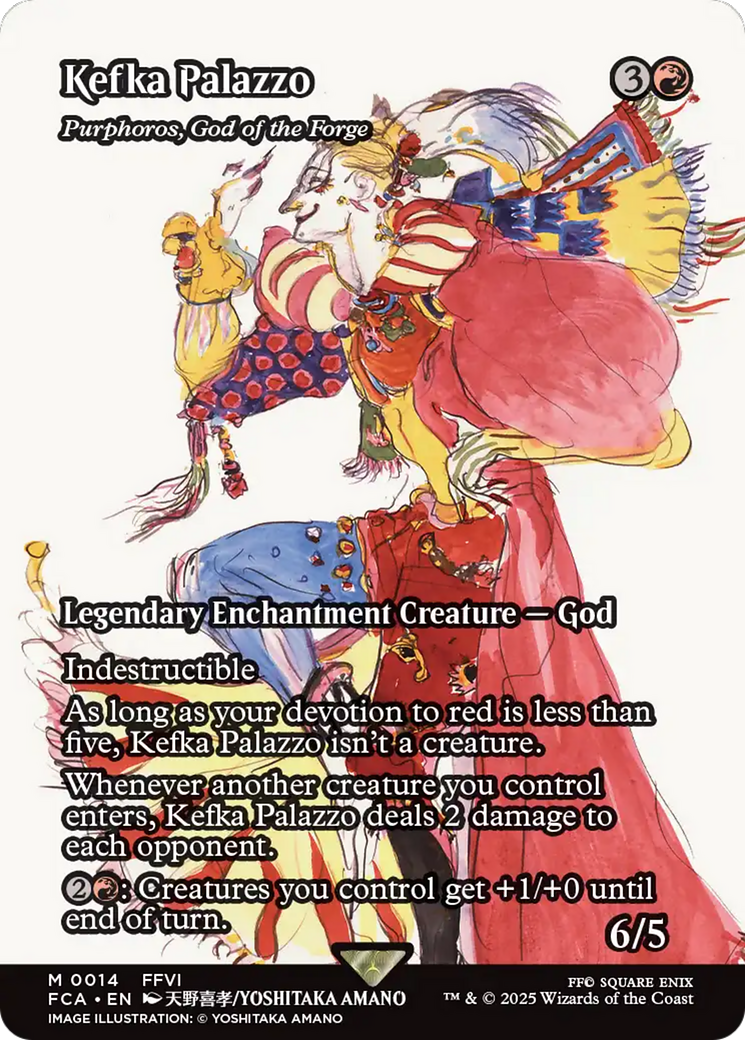 Kefka Palazzo - Purphoros, God of the Forge (Showcase) (FCA-014) - FINAL FANTASY: Through the Ages / Kefka Palazzo (Borderless)