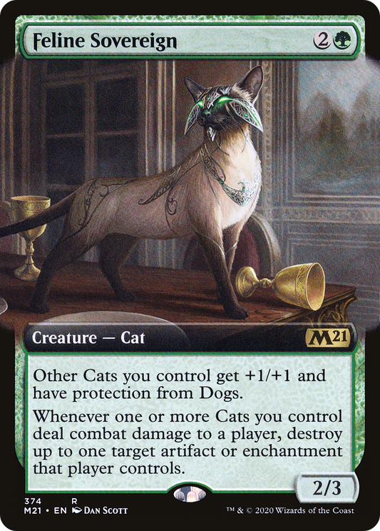 Feline Sovereign (M21-374) - Core Set 2021: (Extended Art) Foil