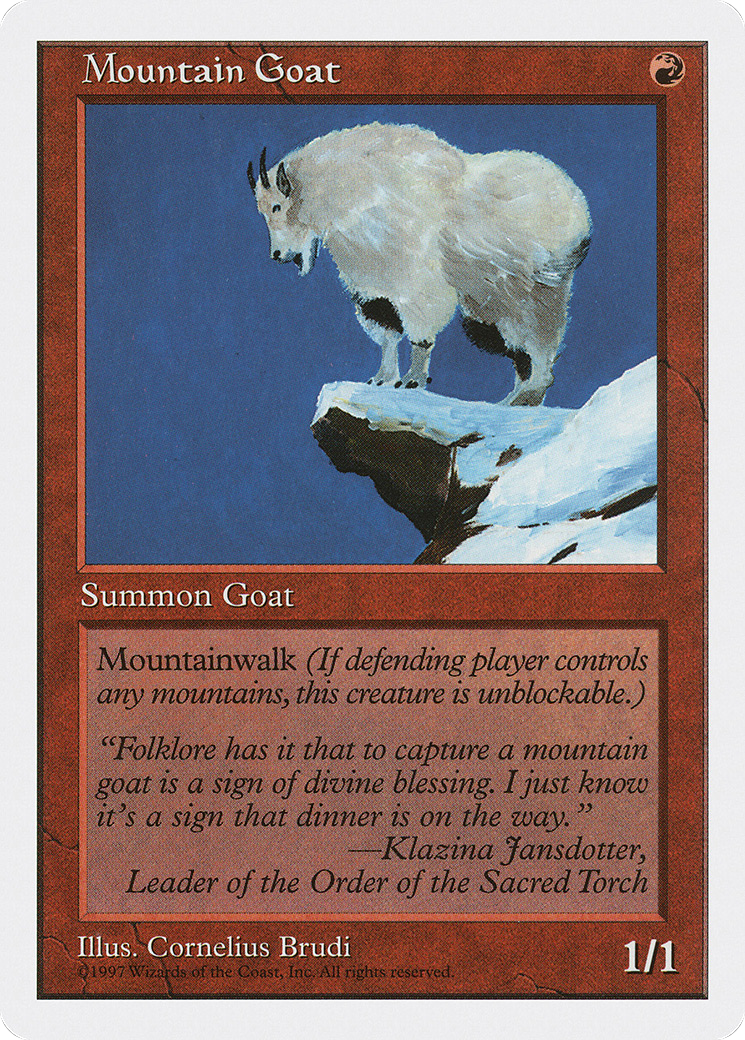 Mountain Goat (5ED-252) - Fifth Edition