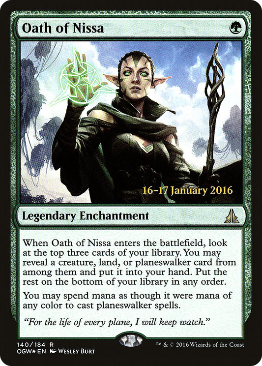 Oath of Nissa (POGW-140S) - Oath of the Gatewatch Promos Foil