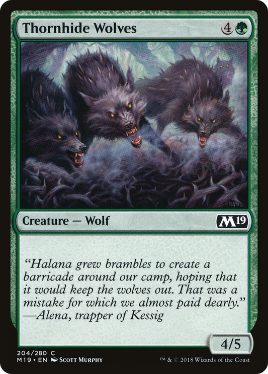 Thornhide Wolves (M19-204) - Core Set 2019 Foil