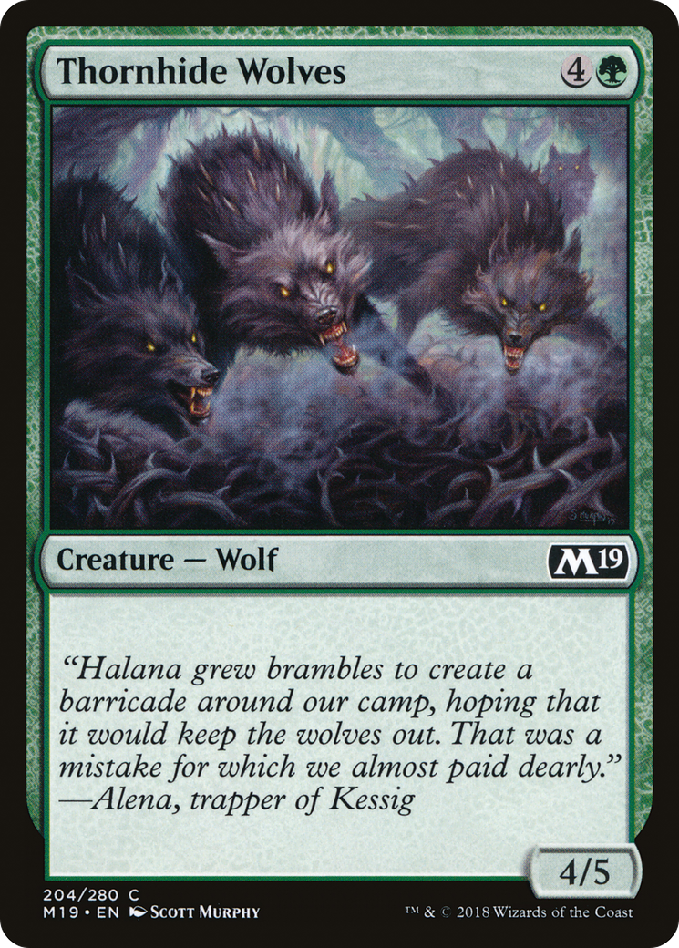 Thornhide Wolves (M19-204) - Core Set 2019