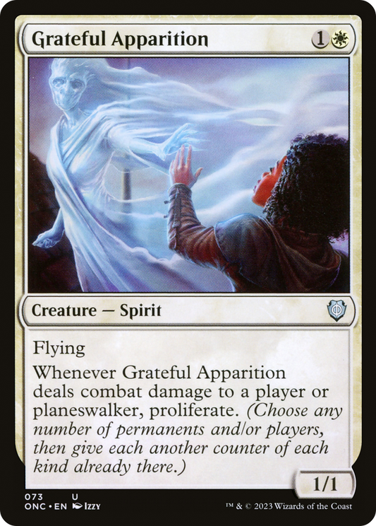 Grateful Apparition (ONC-073) - Phyrexia: All Will Be One Commander