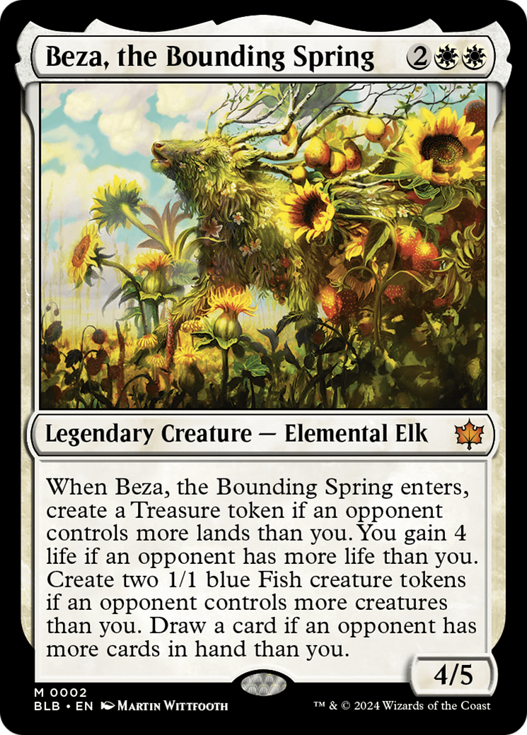Beza, the Bounding Spring (BLB-002) - Bloomburrow Foil