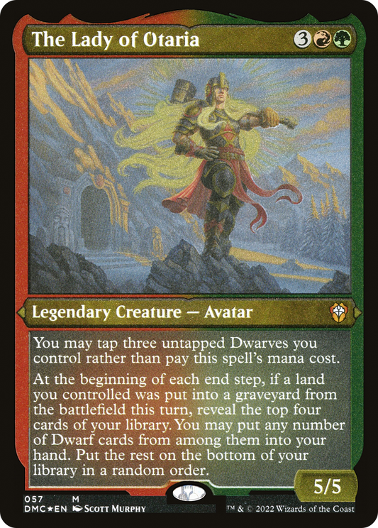 The Lady of Otaria (DMC-057) - Dominaria United Commander Etched Foil