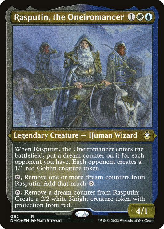 Rasputin, the Oneiromancer (DMC-062) - Dominaria United Commander Etched Foil