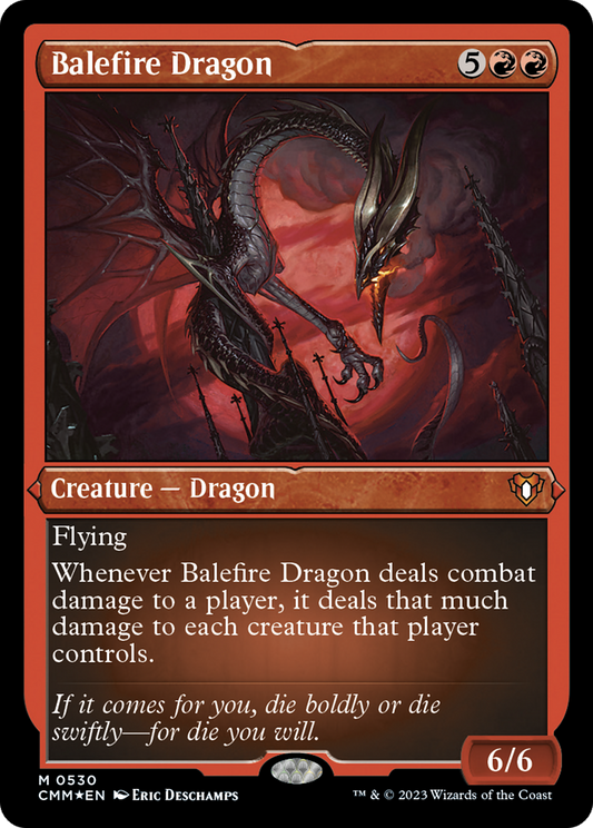 Balefire Dragon (CMM-530) - Commander Masters Etched Foil