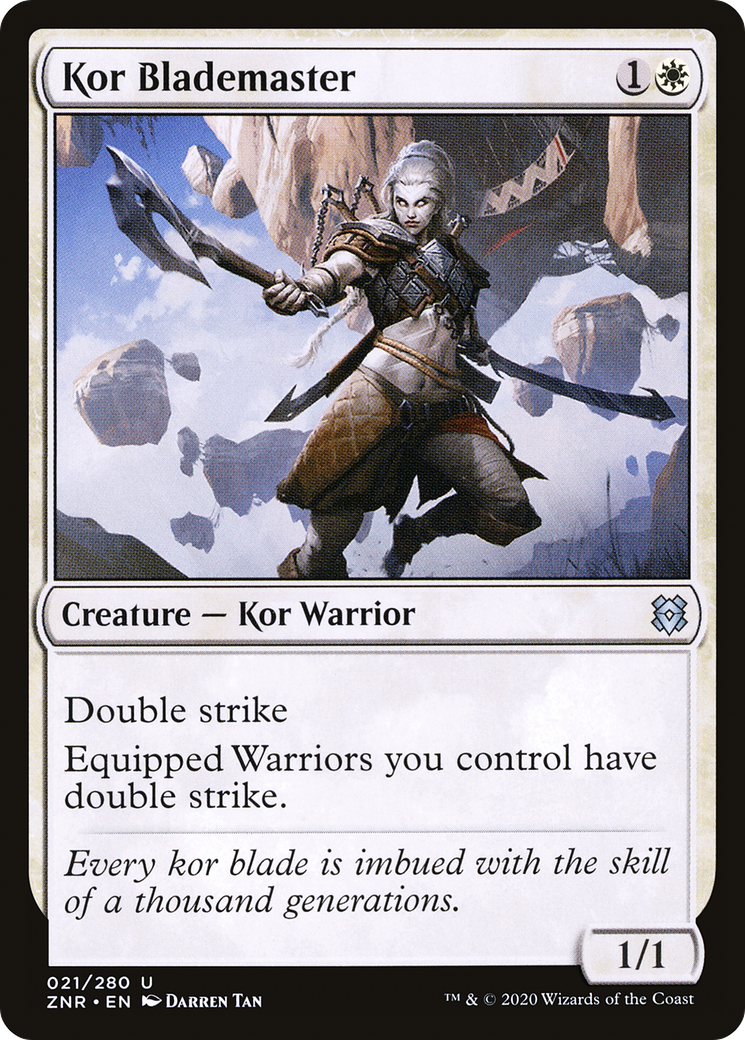 Kor Blademaster (ZNR-021) - Zendikar Rising